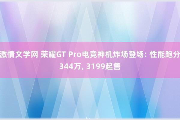 激情文学网 荣耀GT Pro电竞神机炸场登场: 性能跑分34